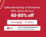 Celebrate the Joy of Christmas Sale – Gifts, Decor & More Upto 40–80% OFF