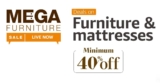 Mega Ever Clearance Sale | Furniture  Min. 40% off