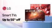 LG Smart TVs are currently offering upto 50% off on a wide range of models.