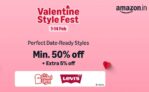 Amazon Valentine Style Fest, Min 50% OFF + Extra 5% OFF